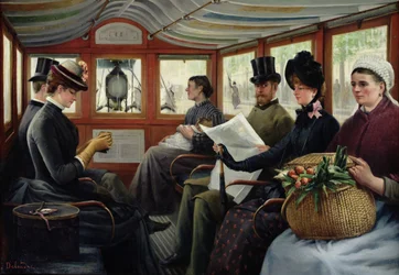 En el ómnibus, 1880